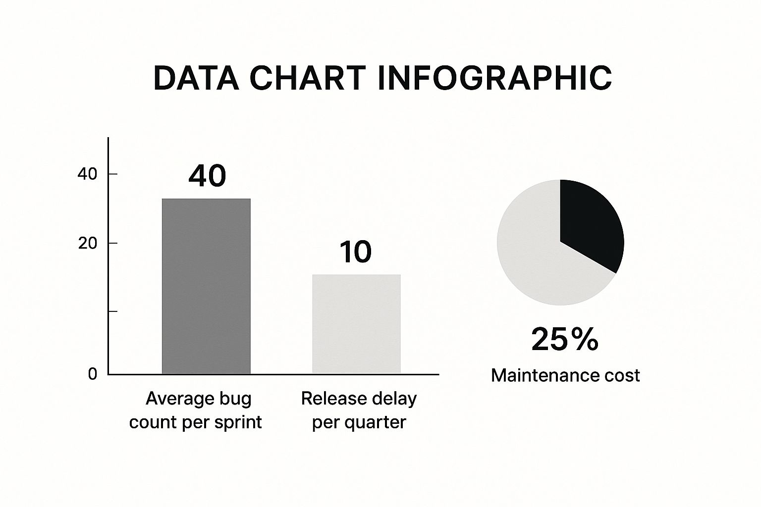 Infographic about managing technical debt