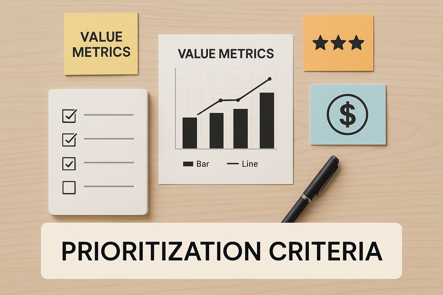 Infographic about feature prioritization framework