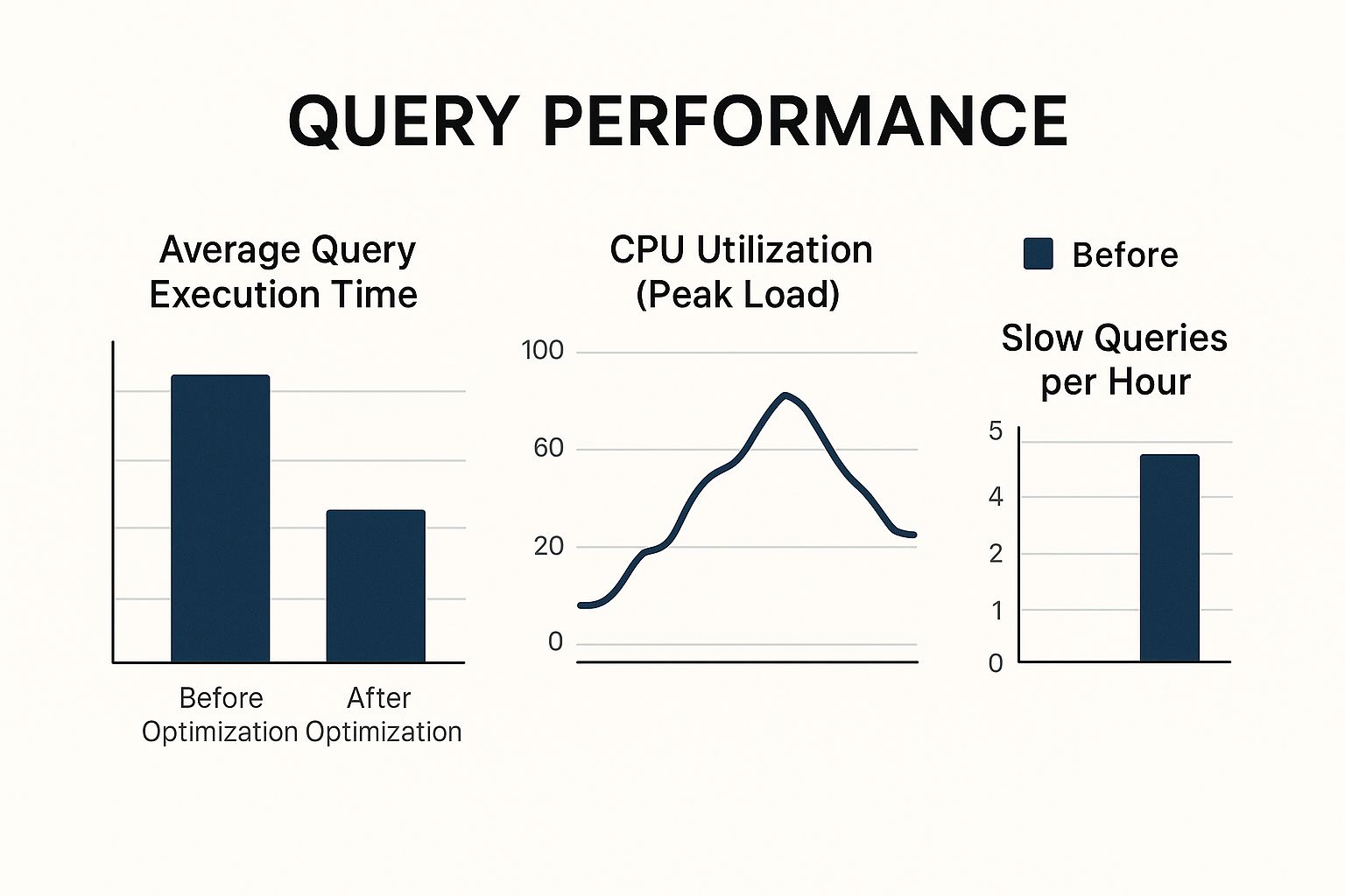 Infographic about database performance optimization