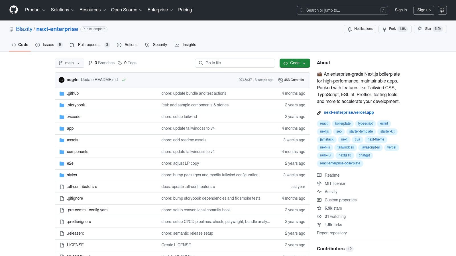 Next.js Enterprise Boilerplate