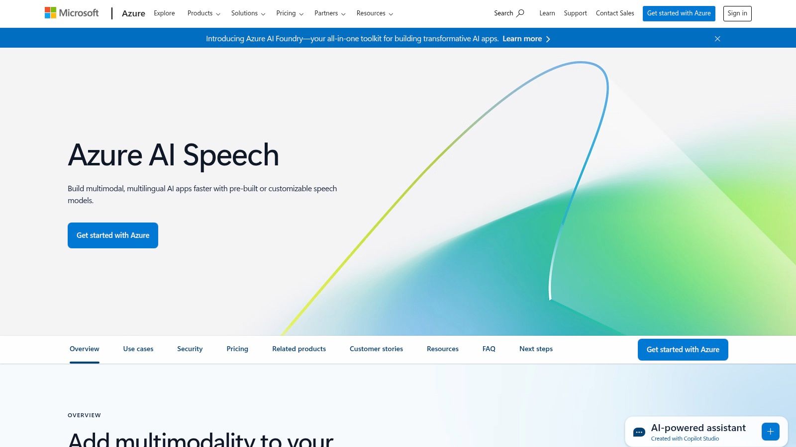 Microsoft Azure Text to Speech