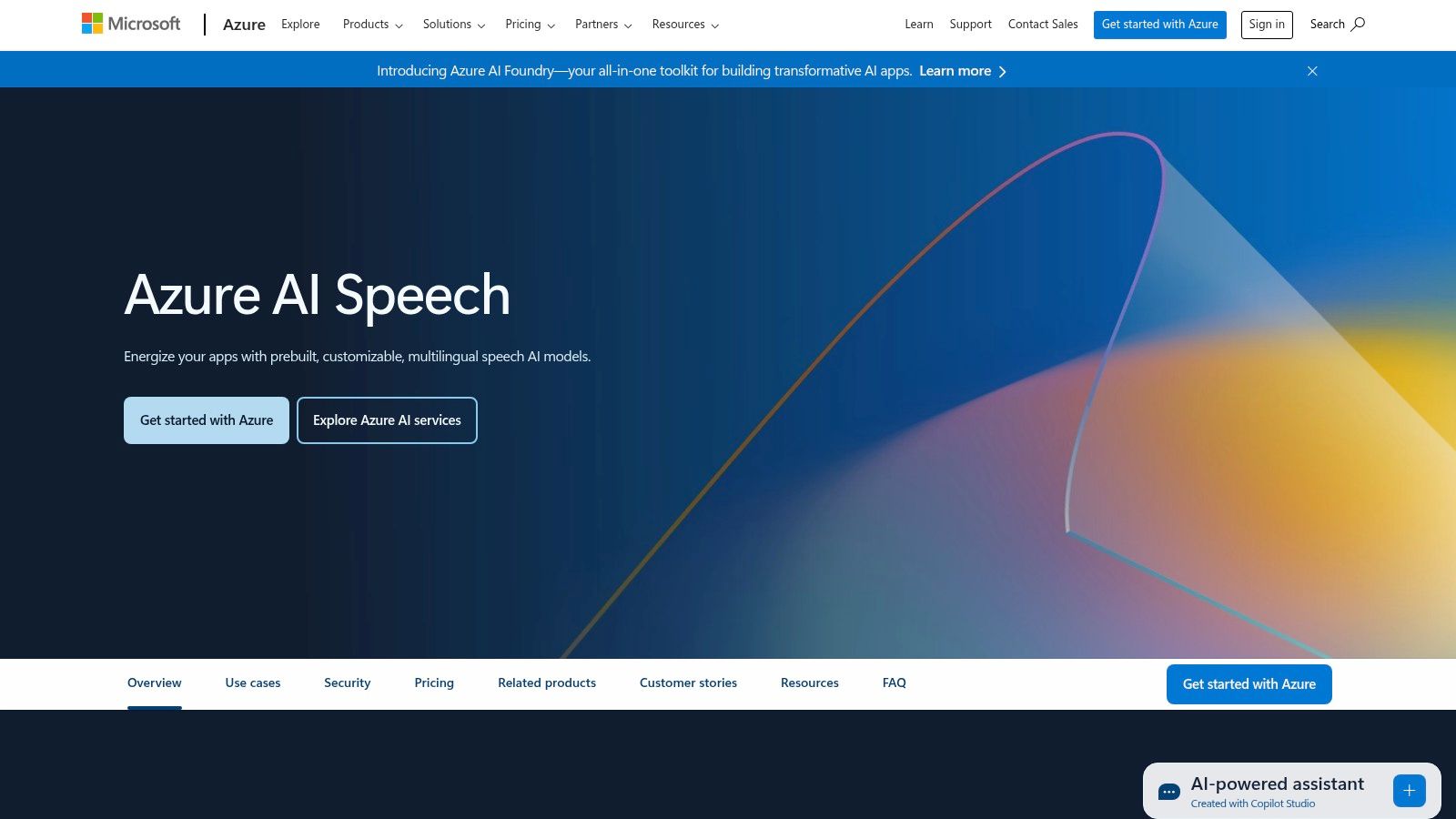 Microsoft Azure Cognitive Services Speech