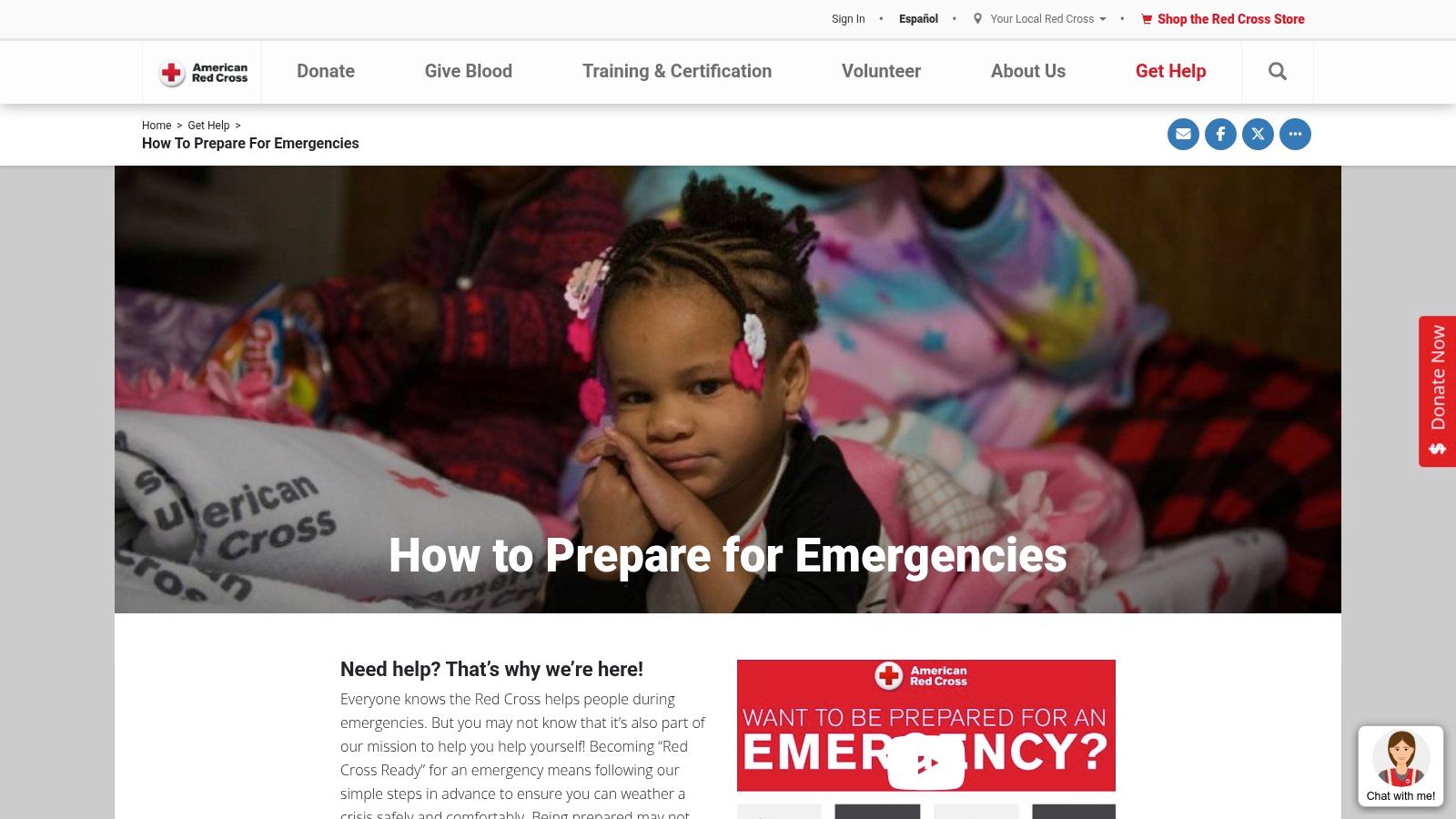 American Red Cross — Be Red Cross Ready