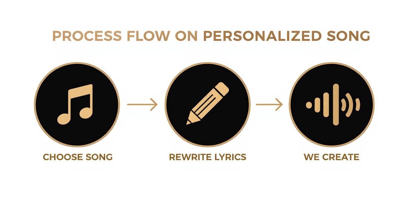 Infographic about birthday song with name