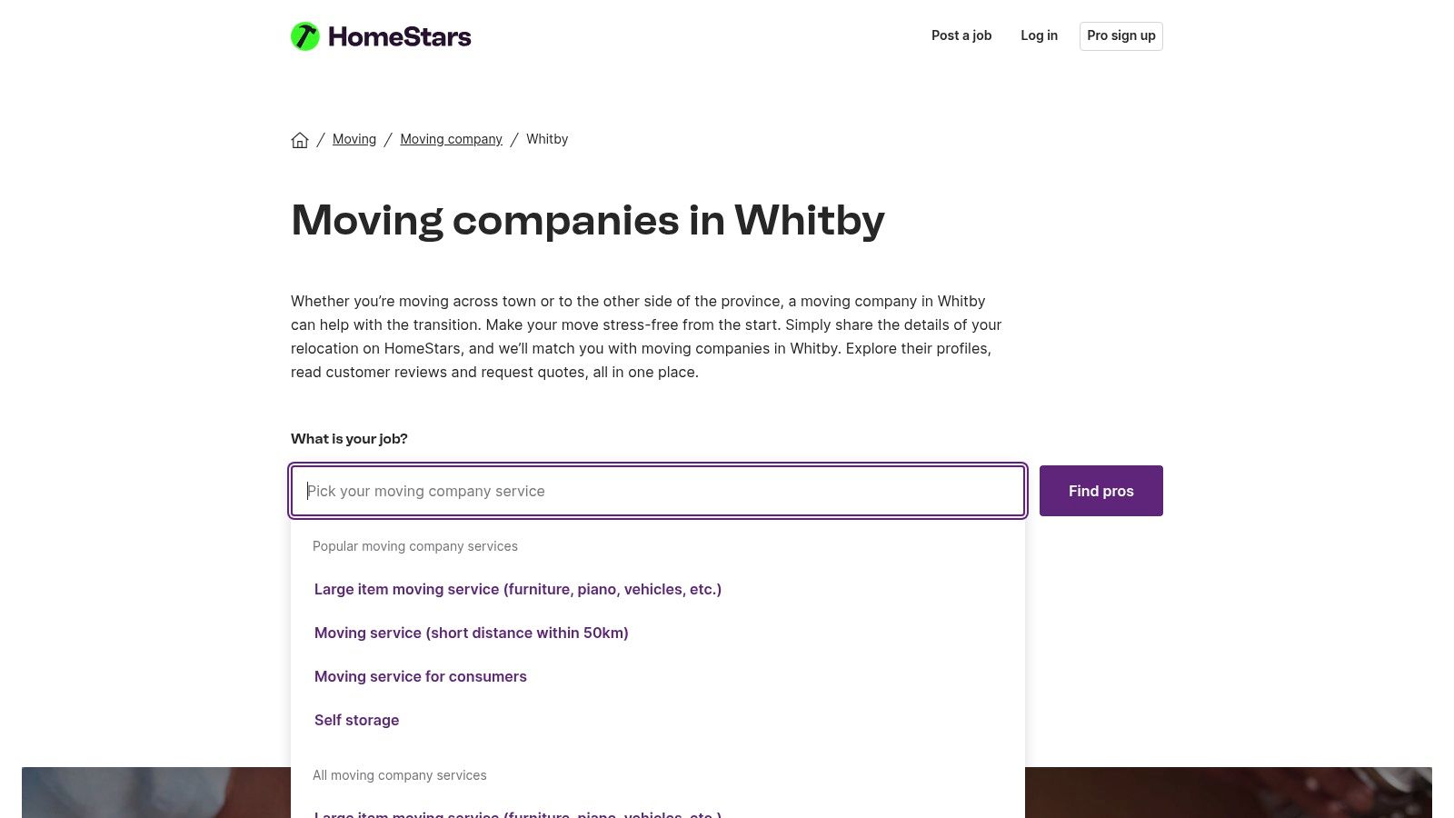 HomeStars – Whitby Moving Companies