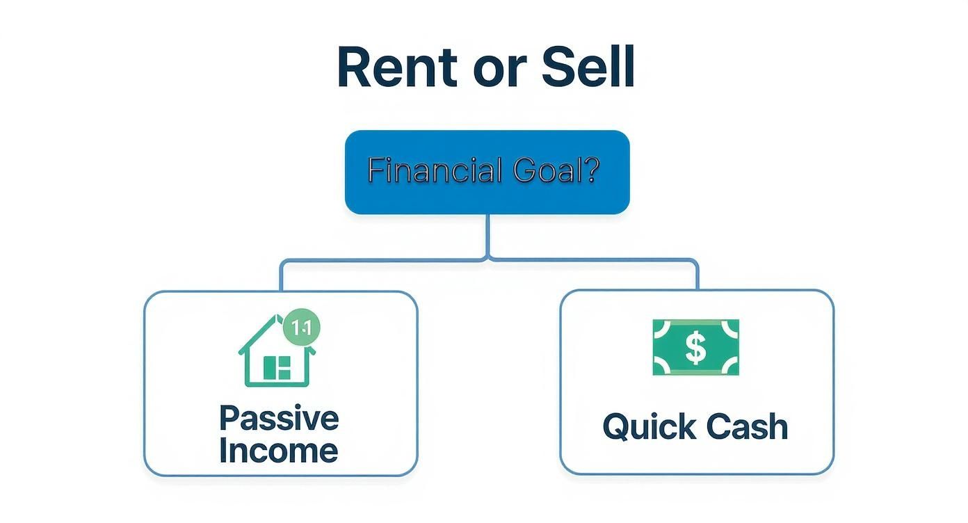 Infographic about should i rent or sell my house