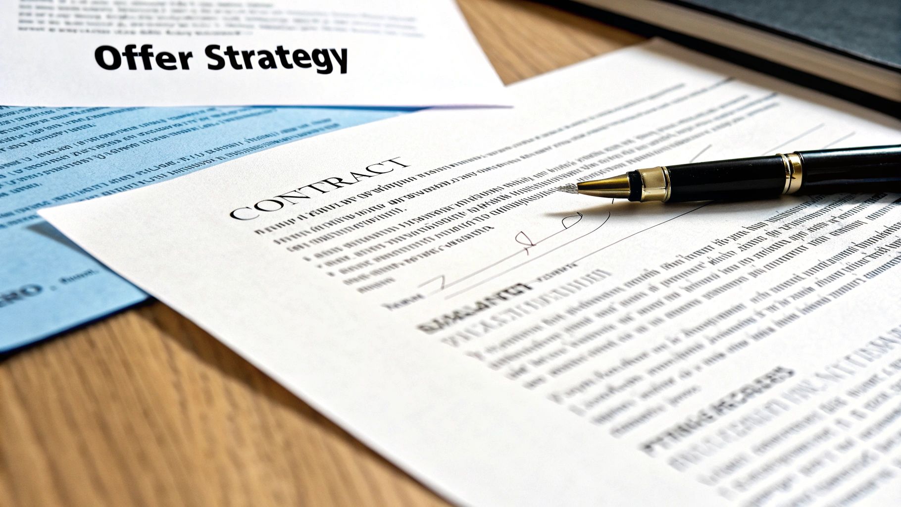 Two people shaking hands over a table with house keys and a contract, symbolizing a successful home sale agreement.