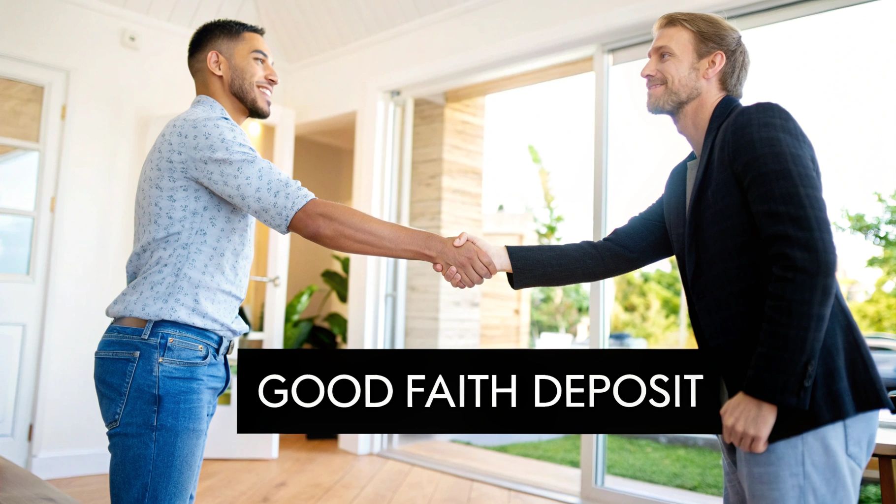 A person handing over keys to a new homeowner, symbolizing a real estate transaction.