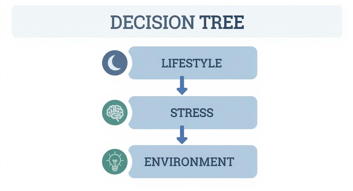 Infographic about what causes tension headaches