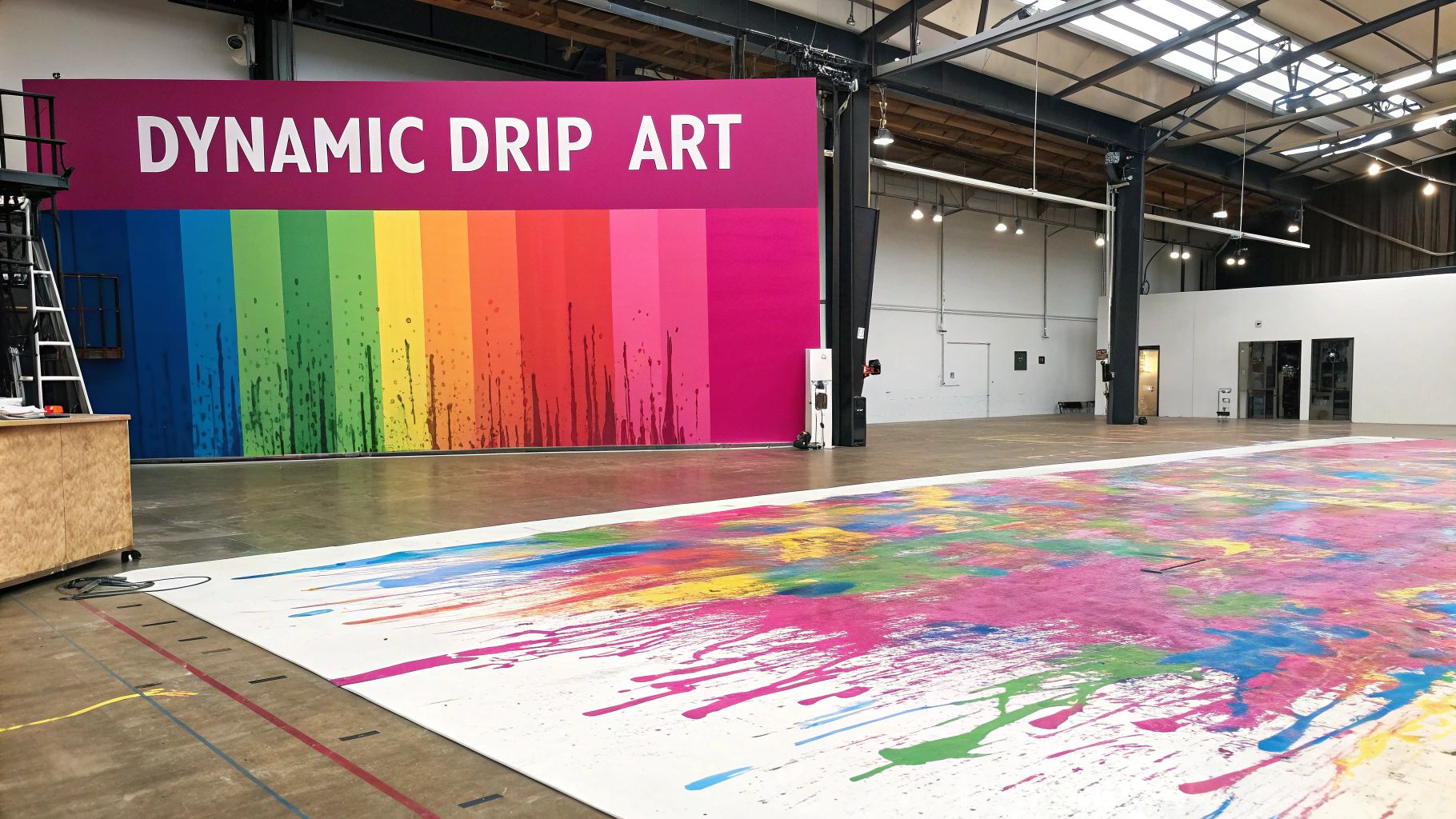 Jackson Pollock-Inspired Drip Paintings