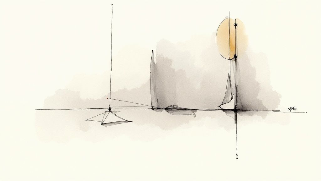 Osoba medytująca, pokonująca przeszkody