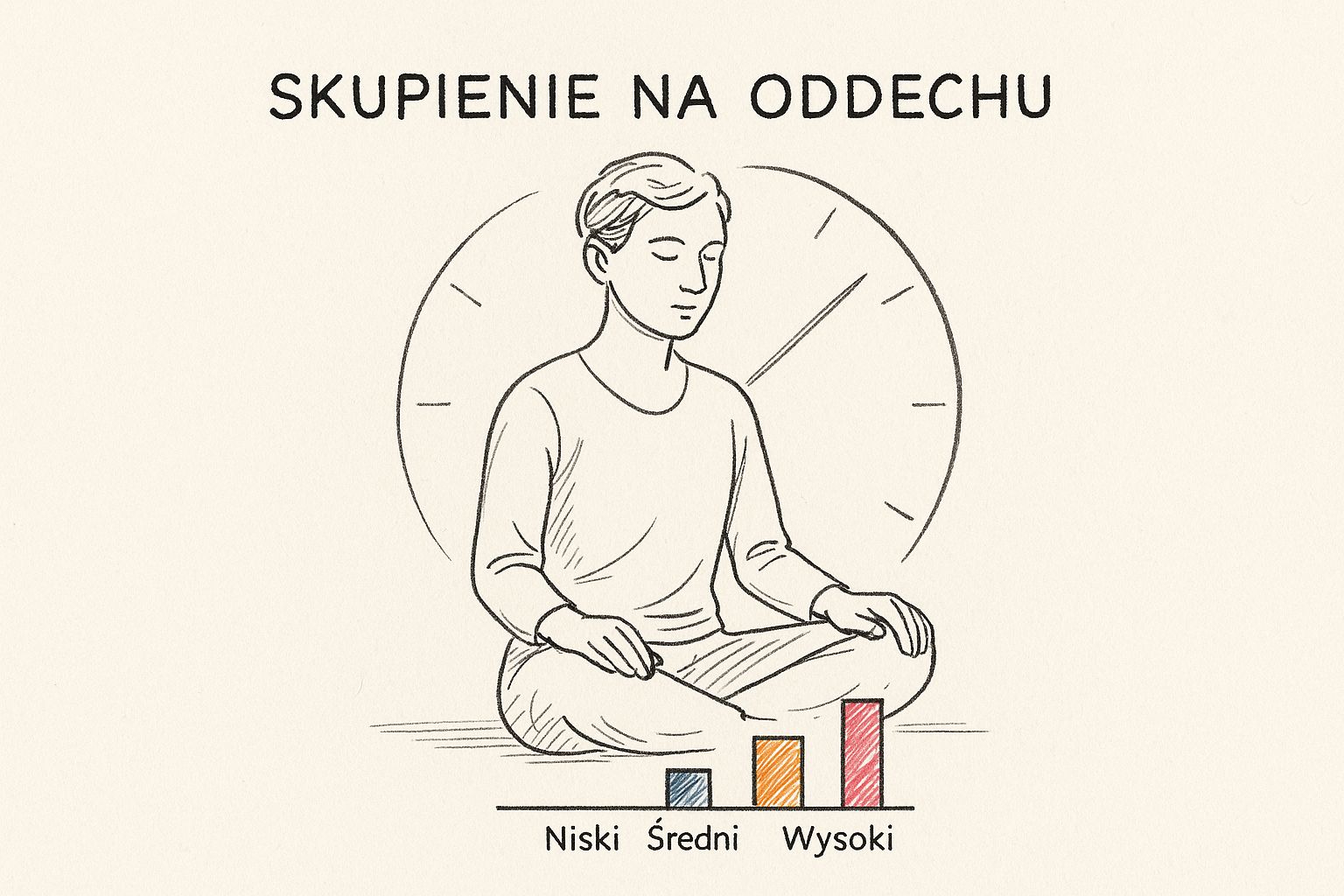 Infographic about medytacja dla początkujących