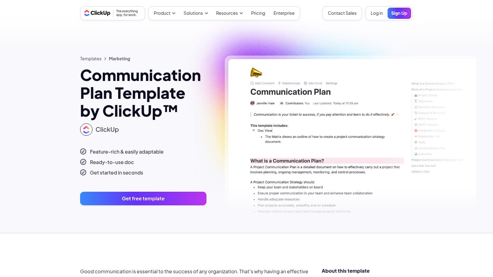 ClickUp: The Integrated Hub for Live Communication Planning