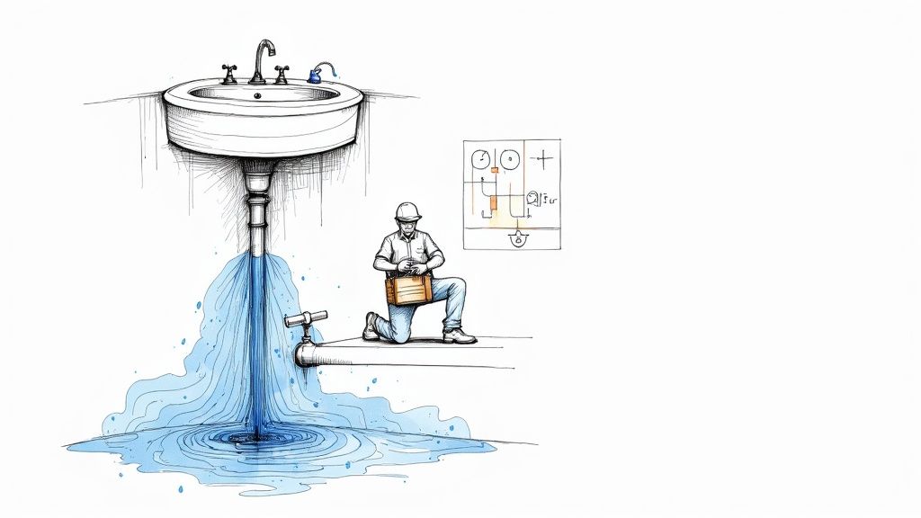 Professional Plumber Working in a Christchurch Home