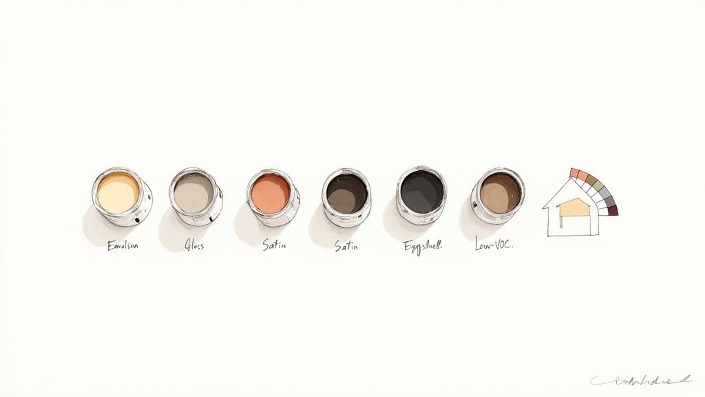 Choosing paint finishes with painting and decorating services in Southampton.