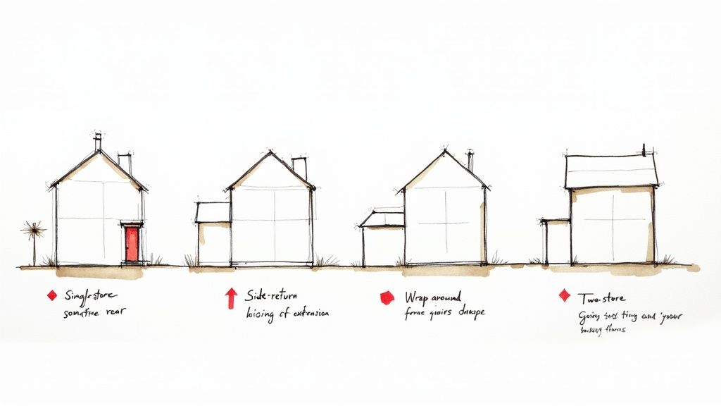 Extension foundation work in Southampton