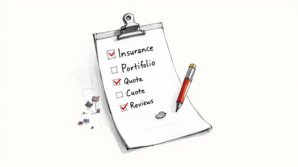 Checklist for hiring painting and decorating services in Highcliffe and Bournemouth.