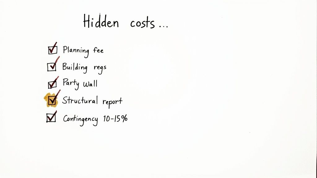 Discussing extension costs in Highcliffe