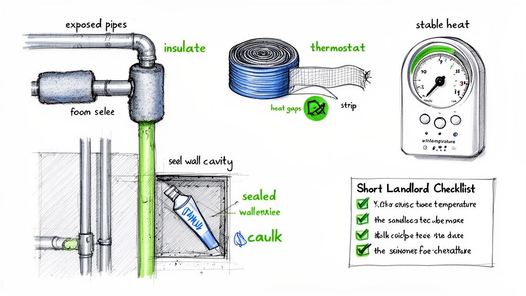 Winterization methods for homes in Christchurch and Southampton, including pipe insulation.