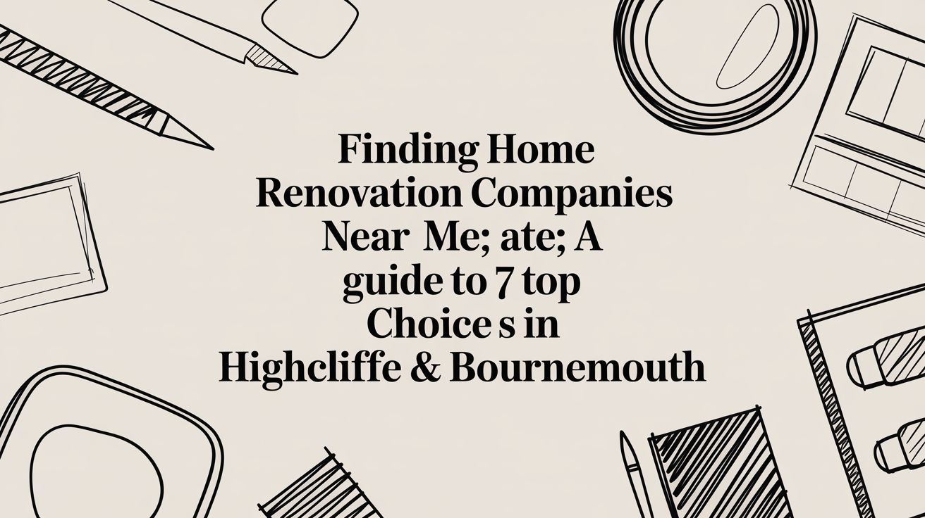Finding Home Renovation Companies Near Me: A Guide To 7 Top Choices In Highcliffe & Bournemouth