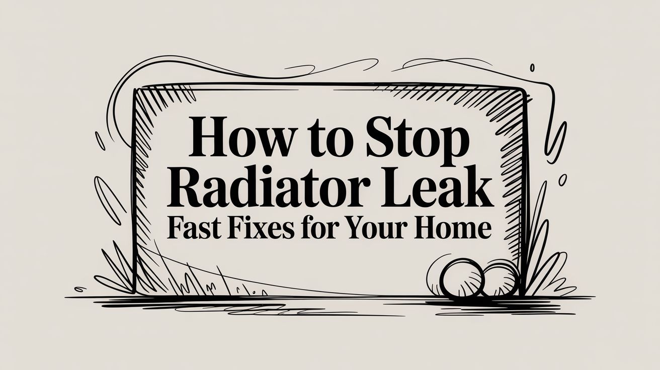 How to Stop a Radiator Leak: A Fast Fix Guide for Your Highcliffe Home