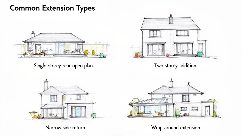 Common house extension types in Southampton, Christchurch, and Poole