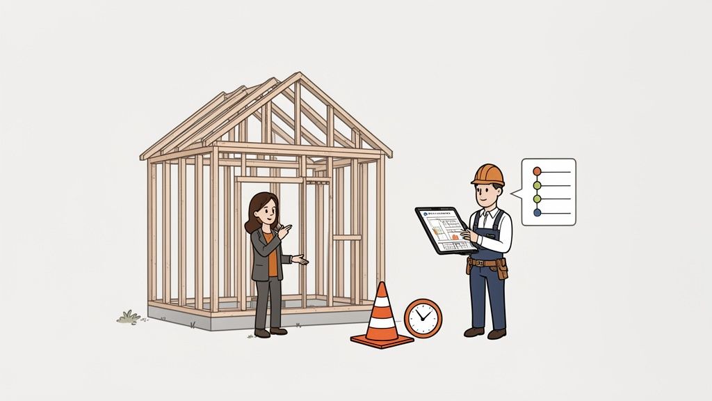 A new build contractor discussing plans in Southampton and Highcliffe