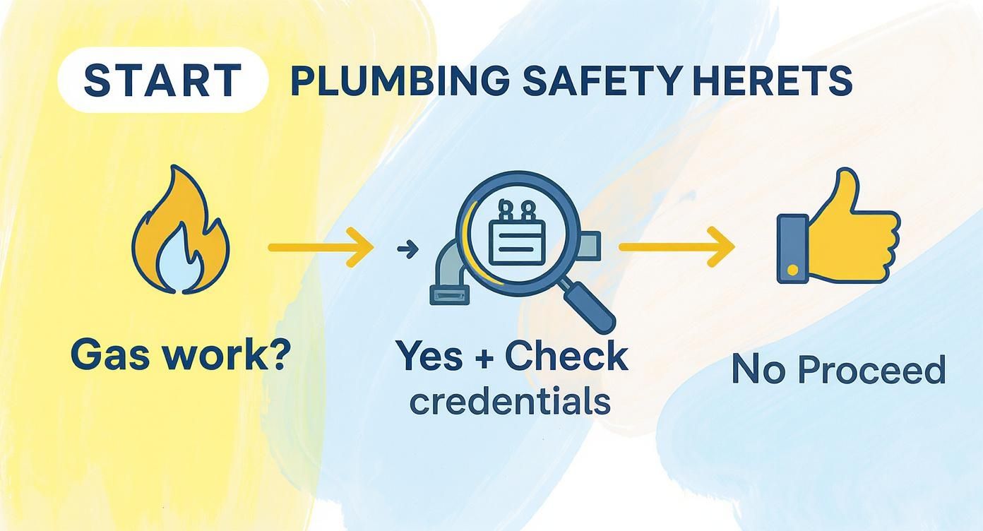 Infographic for a plumber in Poole