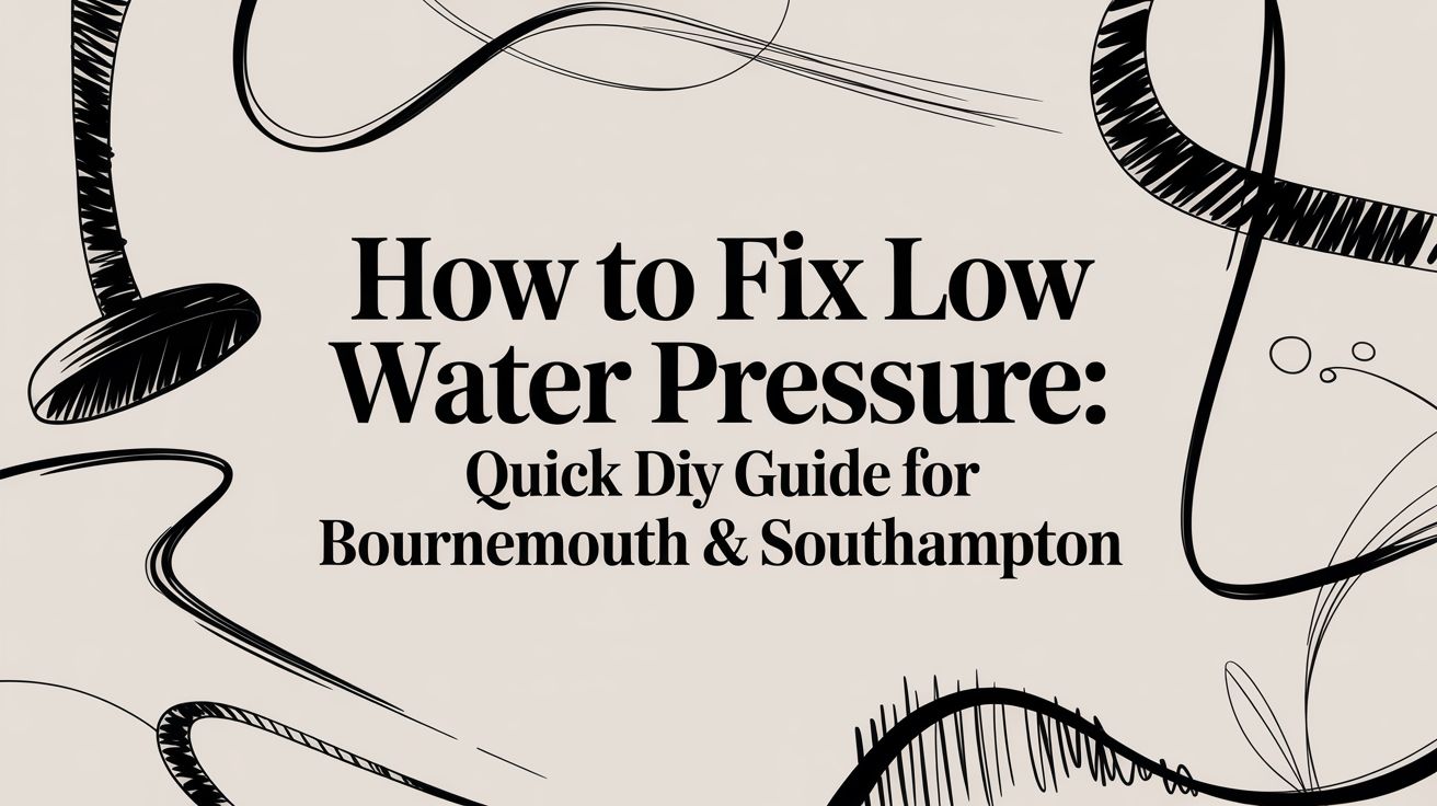 How to fix low water pressure: Quick DIY Guide for Bournemouth & Southampton