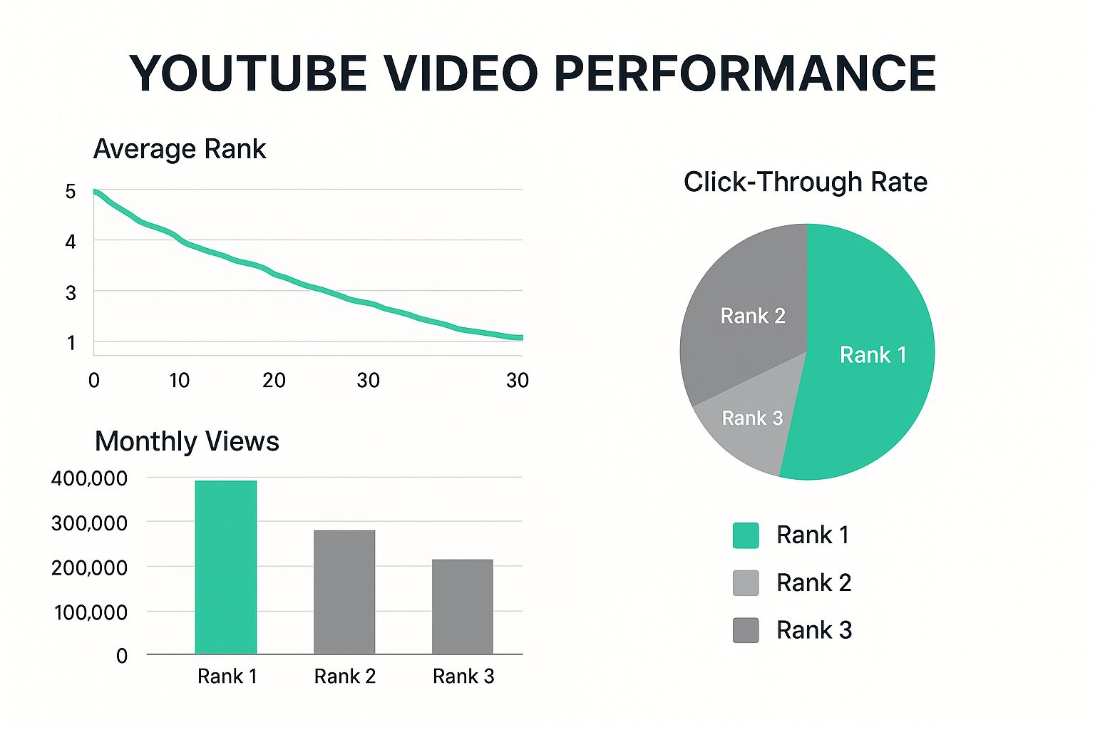 Infographic about youtube video rank tracking