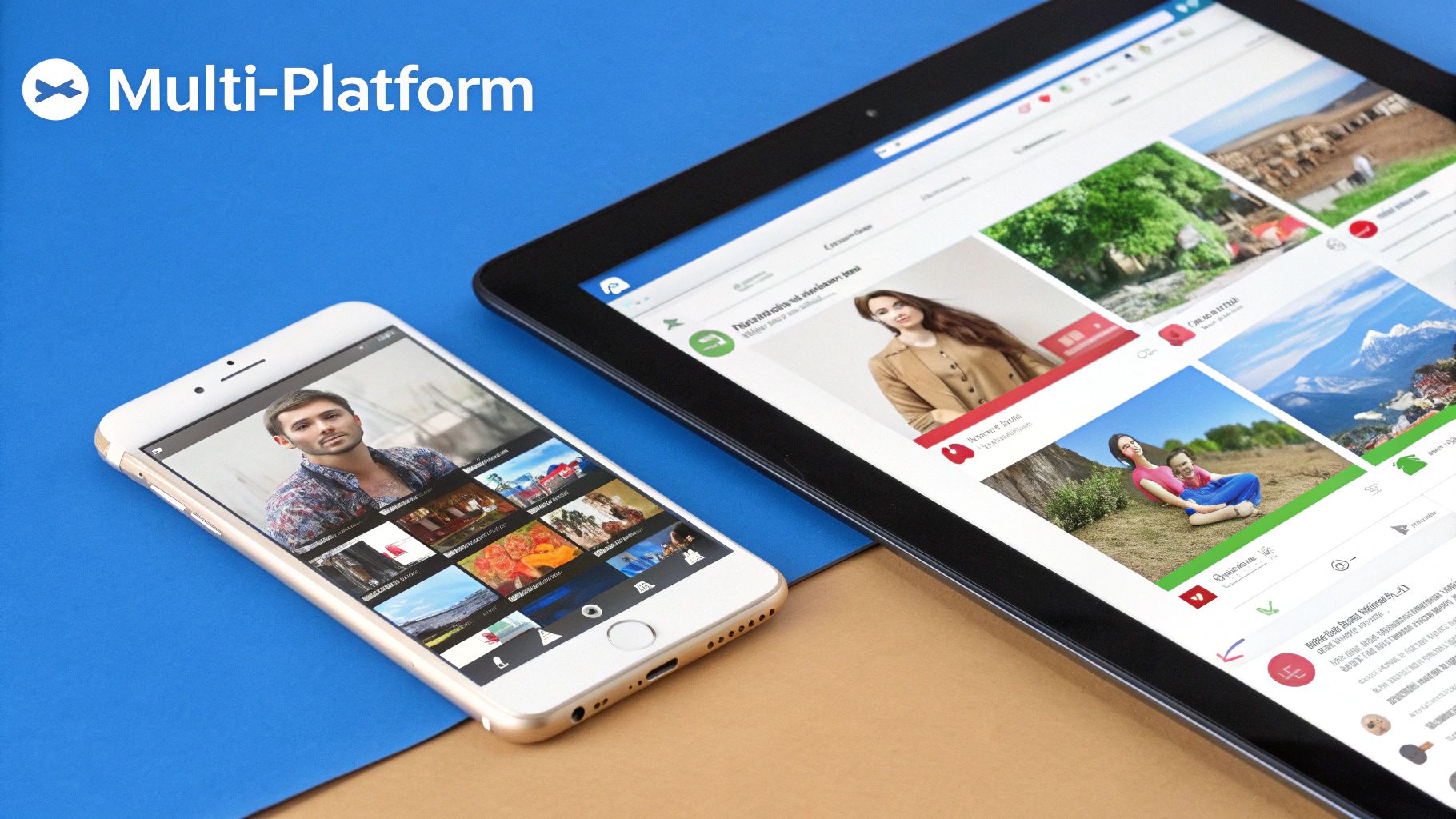 Image showcasing platform-specific content strategies