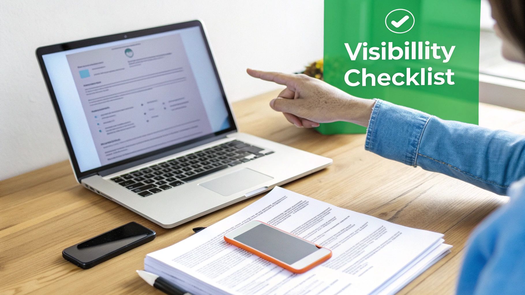 A person pointing at a YouTube analytics screen on a laptop, showing graphs and charts.