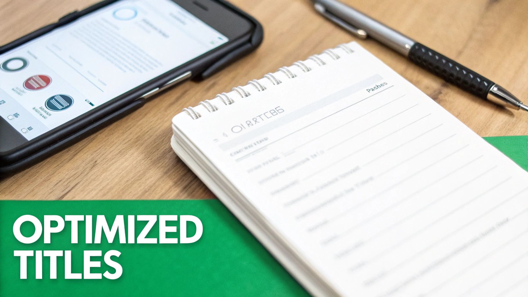 A person using a laptop to research keywords for YouTube video chapter titles, with search trend graphs on the screen.