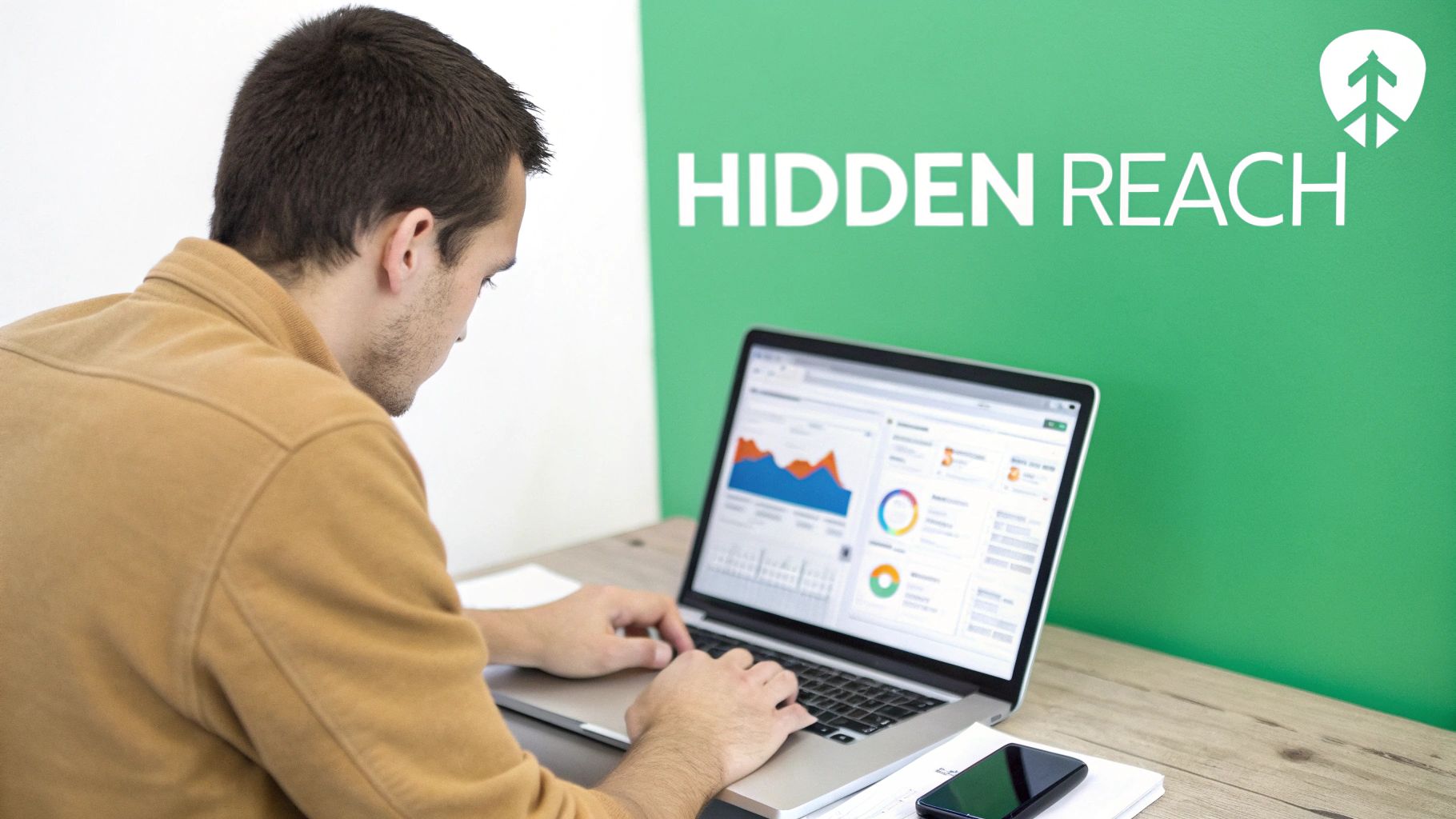 A person looking at a laptop with a frustrated expression, symbolizing the challenge of getting YouTube views.