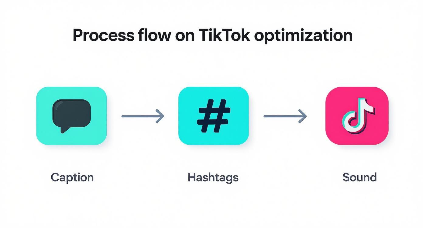 Infographic about how to post youtube videos on tiktok