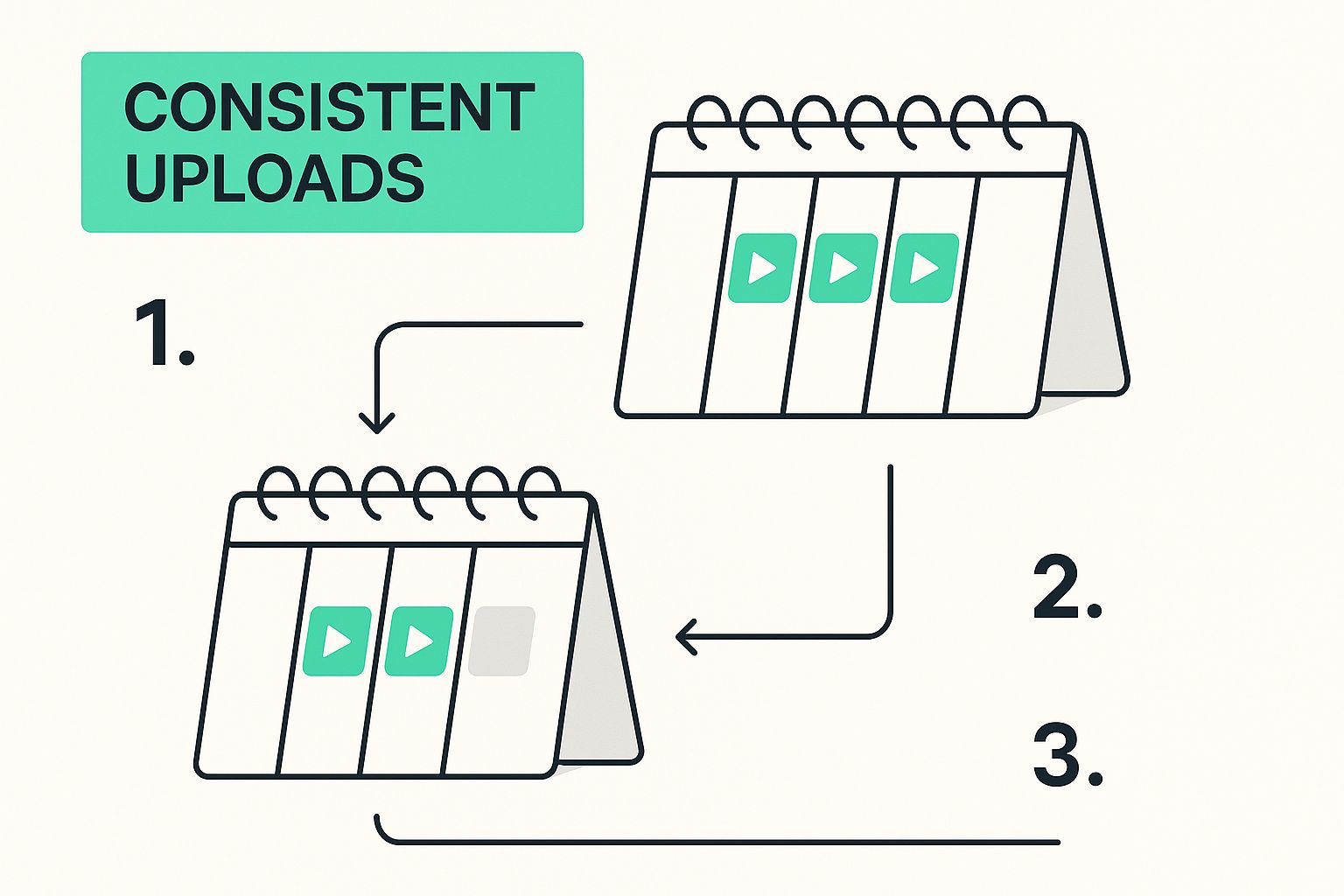 Infographic about increasing subscribers on youtube