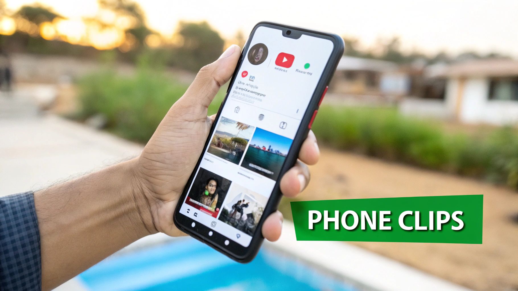 Person using a laptop to clip a YouTube video