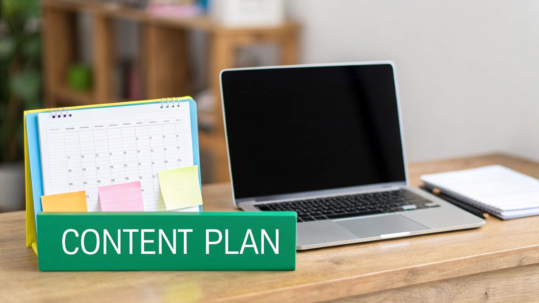 A person brainstorming content ideas with sticky notes on a glass wall