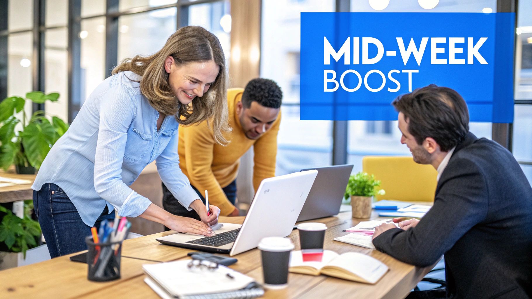 Post on Tuesday, Wednesday, and Thursday (Mid-Week Strategy)