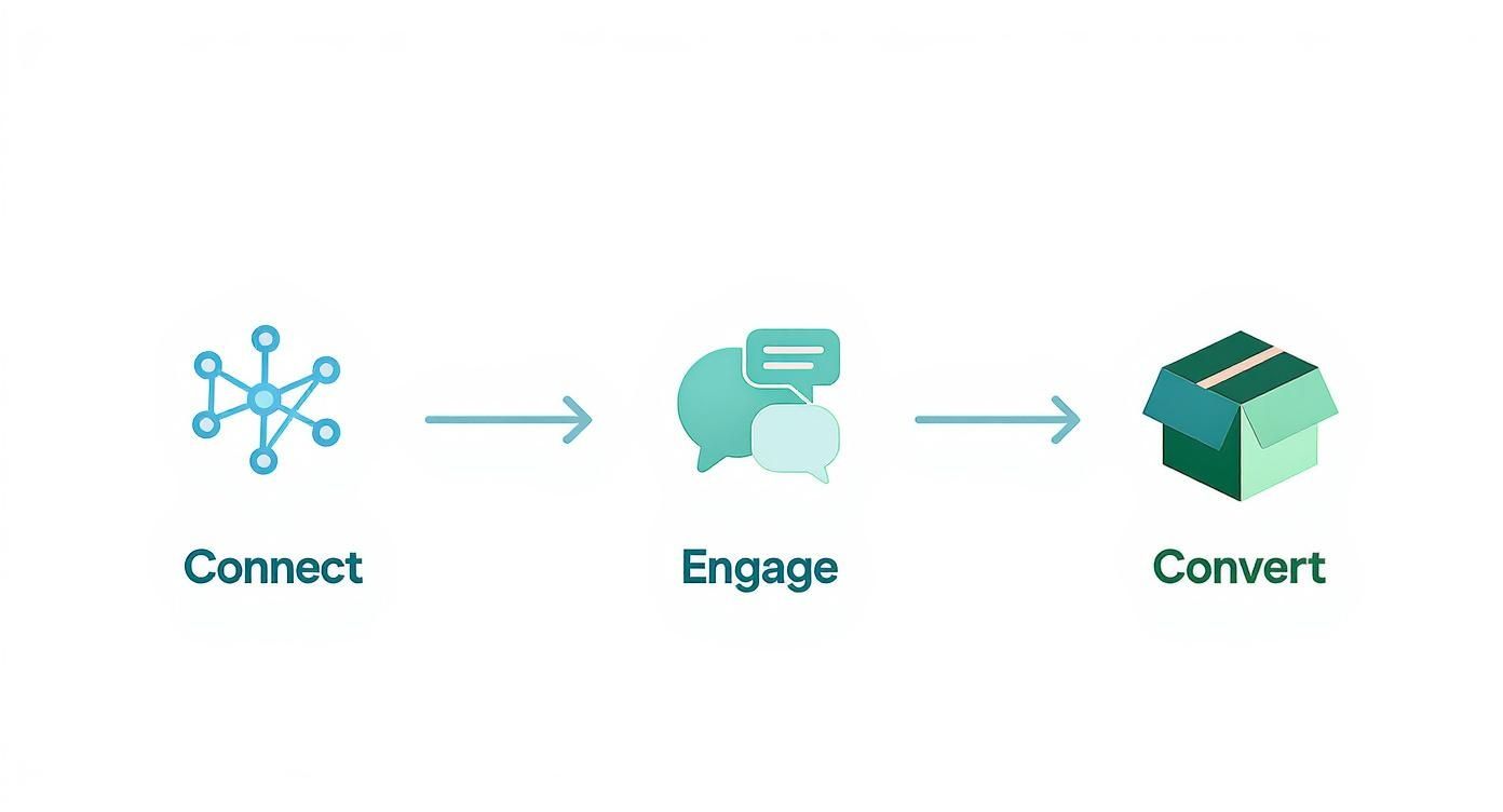 Infographic about generate leads on social media