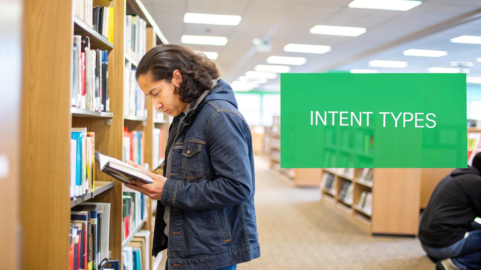 Four quadrants showing the different types of search intent