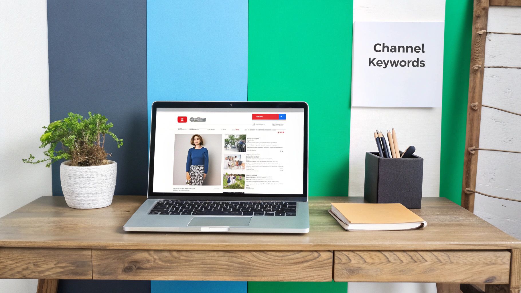 A visual representation of how YouTube channel keywords improve discoverability