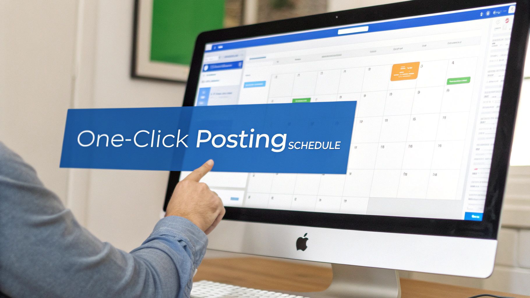 A user navigating the Meta Business Suite interface on a laptop.