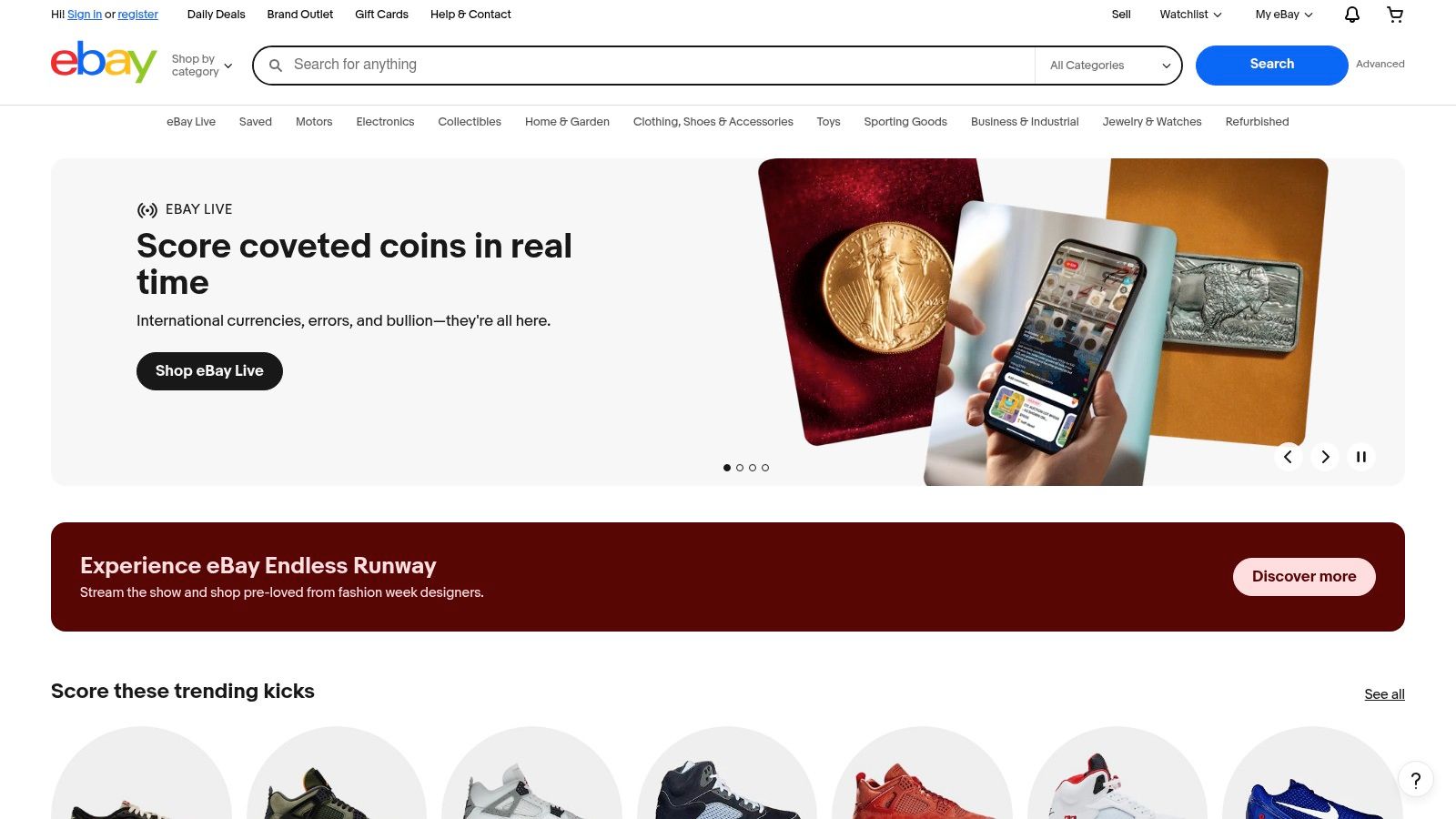 eBay (including eBay Refurbished)