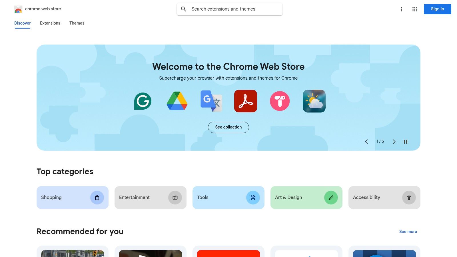 Google Chrome Web Store