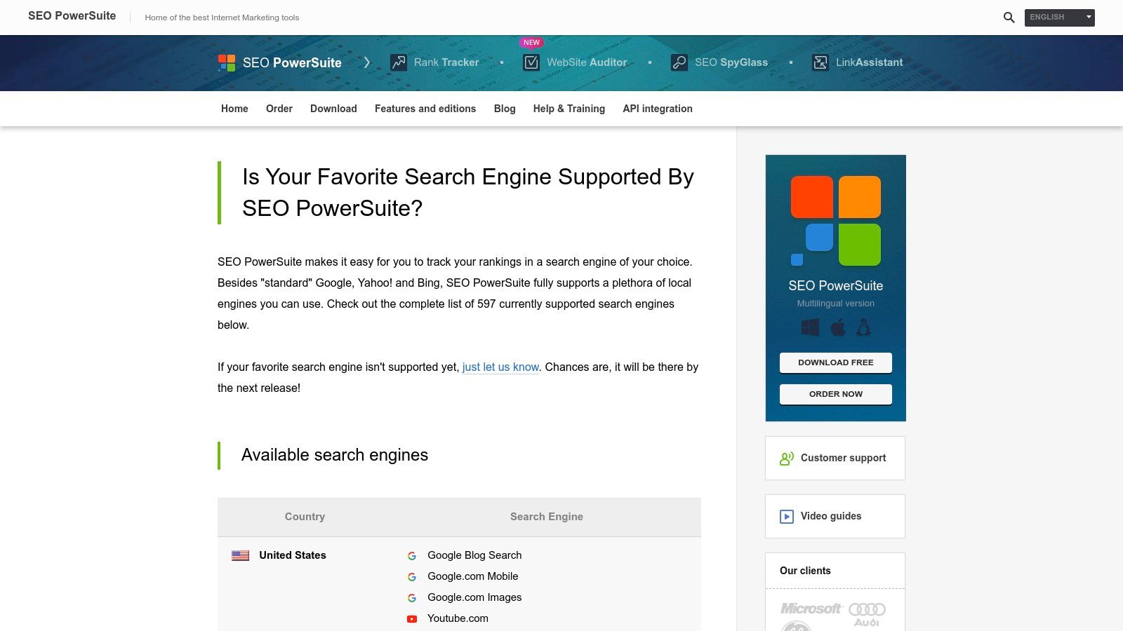 SEO PowerSuite — Rank Tracker