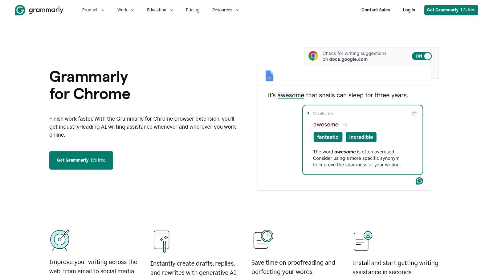 Grammarly for Chrome (official)
