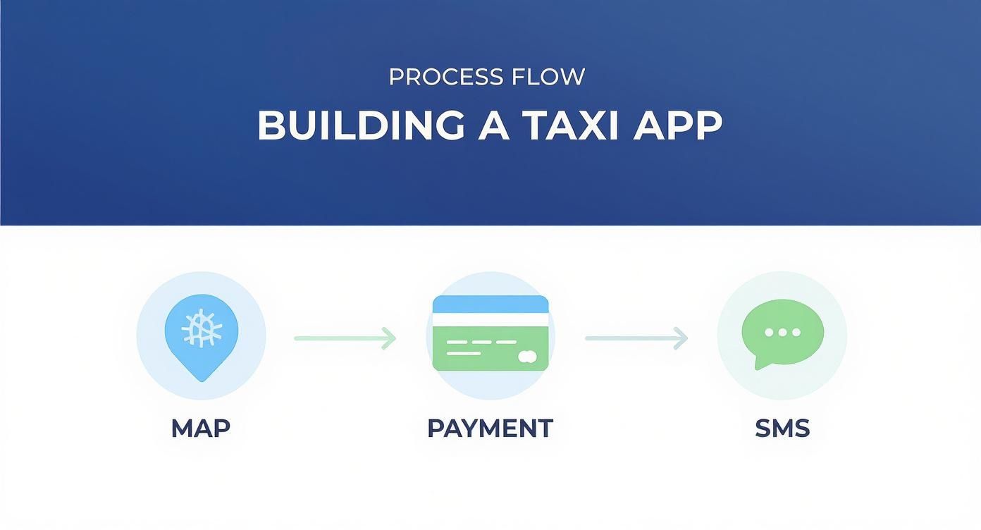 Infographic about taxi booking application