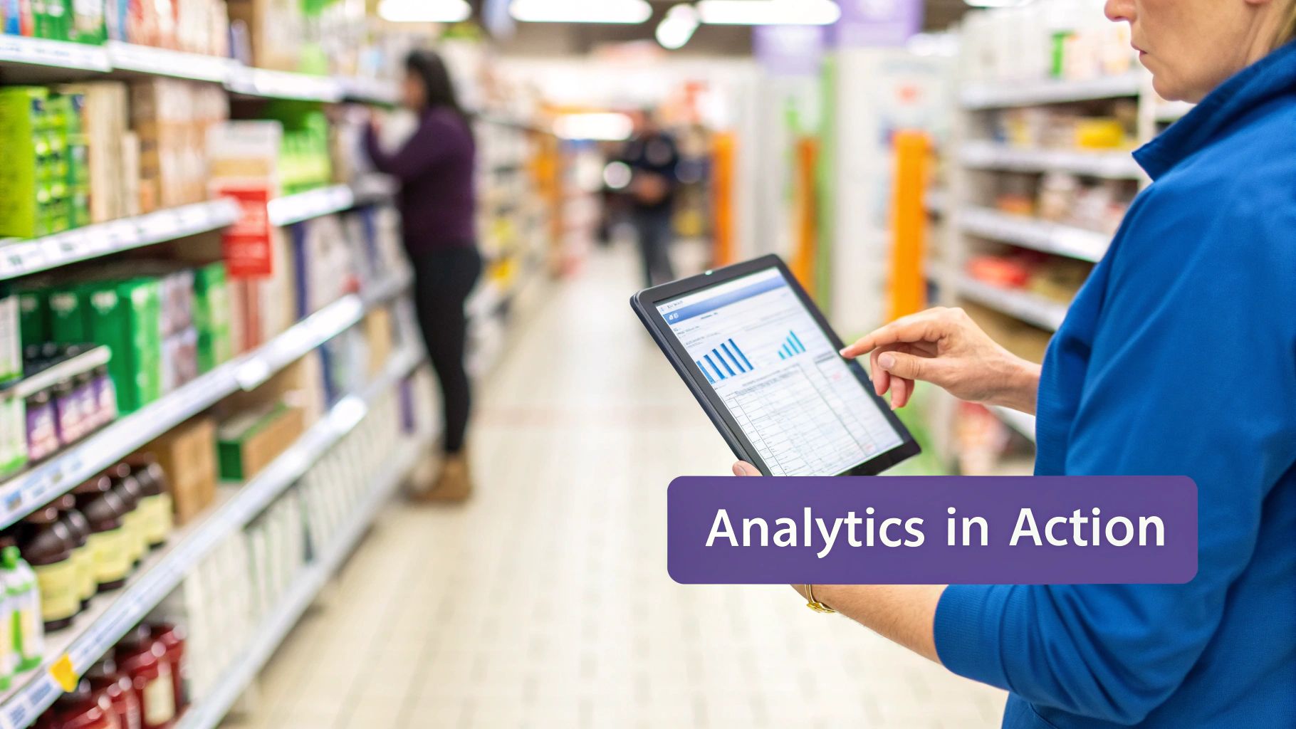 Data visualisation charts showing business analytics insights