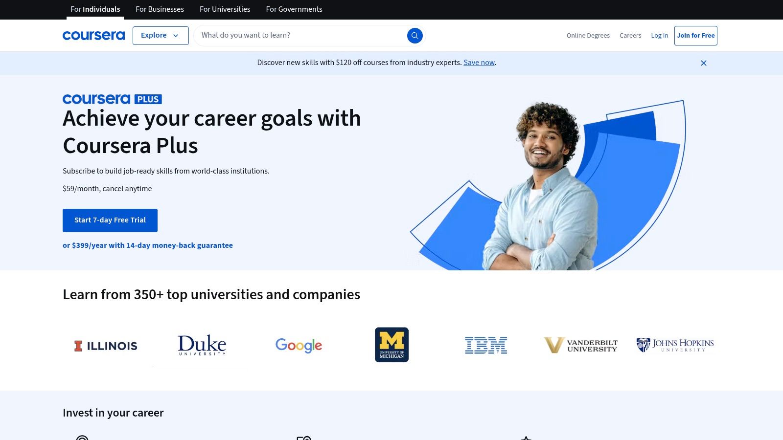 Coursera (including Coursera Plus)